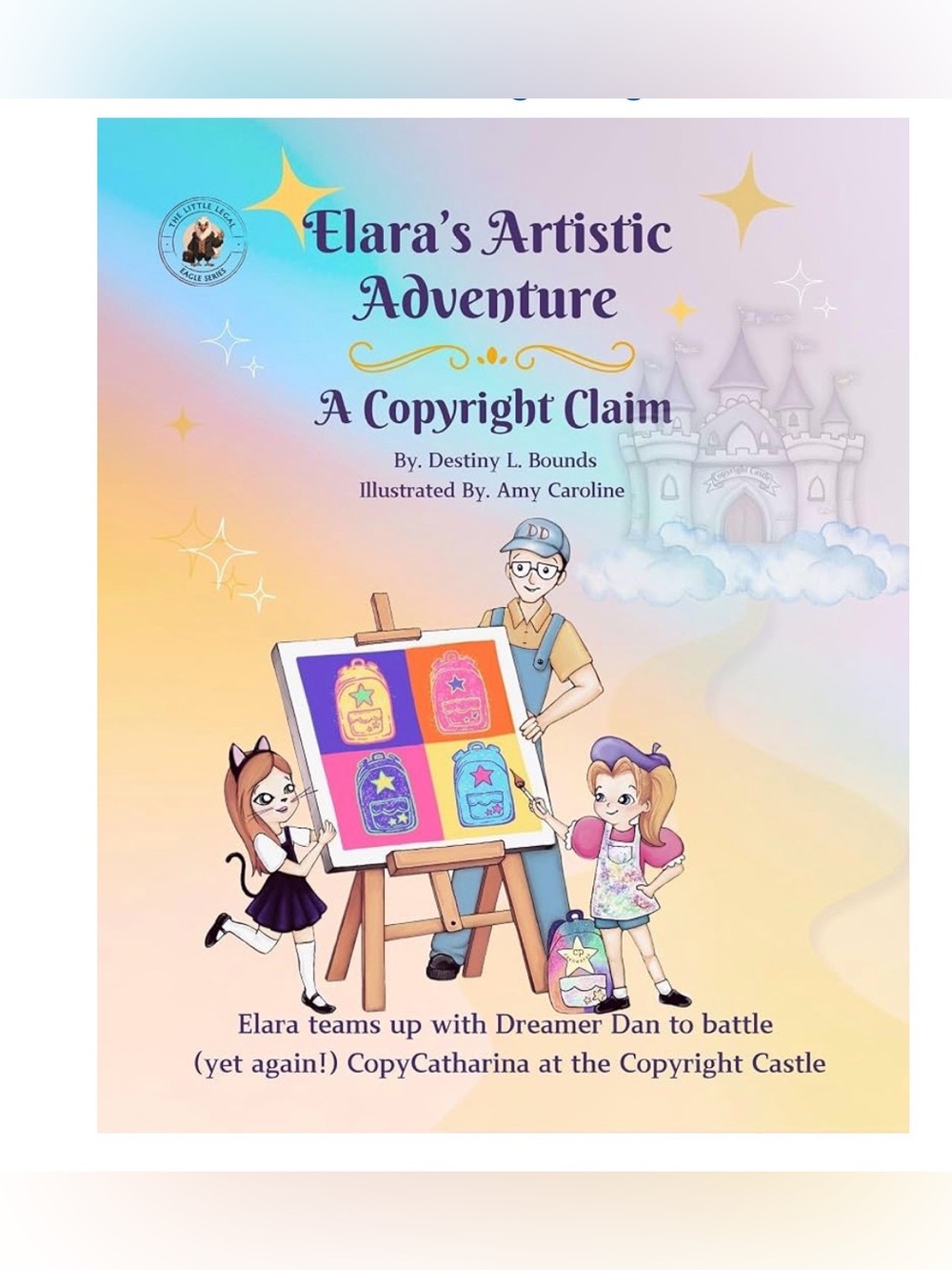 “Elara's Artistic Adventure ” educational & fun hardcover book signed by author